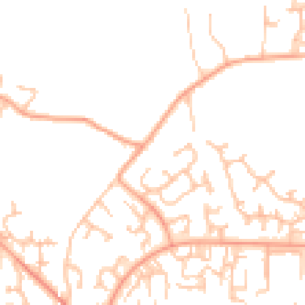 Daytime road noise heatmap for TF3 1ES