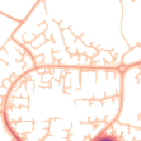 Daytime road noise heatmap for TF3 1NF