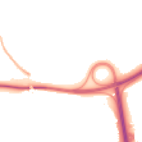 Night-time road noise heatmap for TF3 1PR