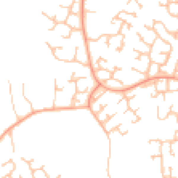 Daytime road noise heatmap for TF3 1QT
