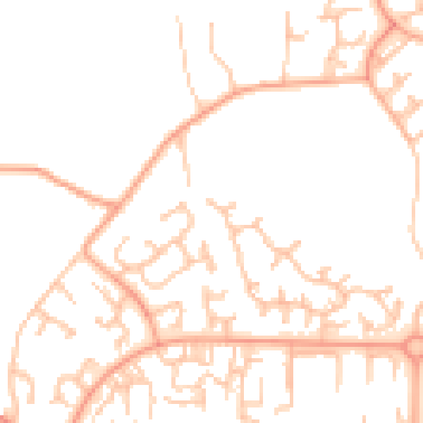 Daytime road noise heatmap for TF3 1RX