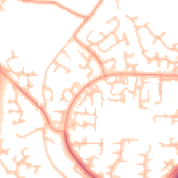 Daytime road noise heatmap for TF3 1TF