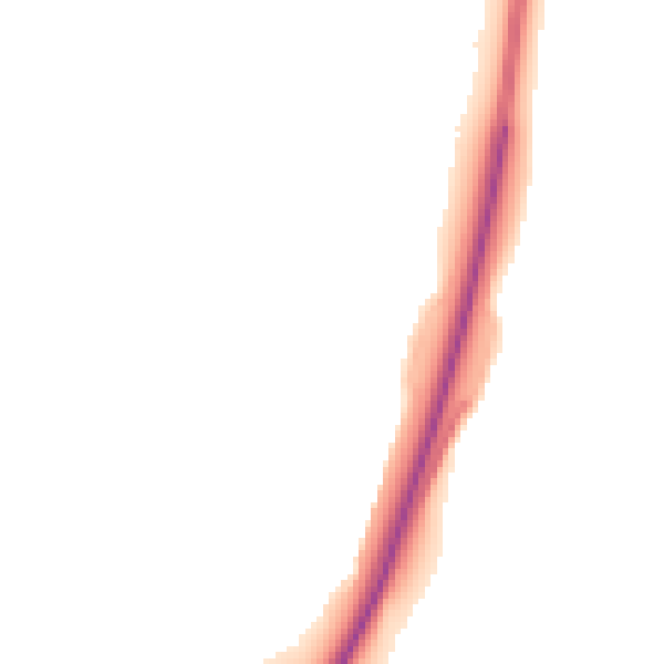 Night-time road noise heatmap for TF3 1XU