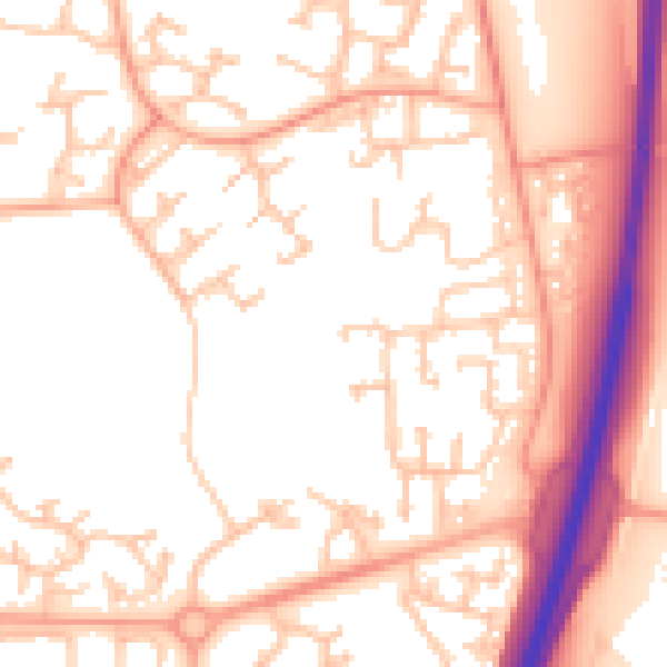 Daytime road noise heatmap for TF3 1YB