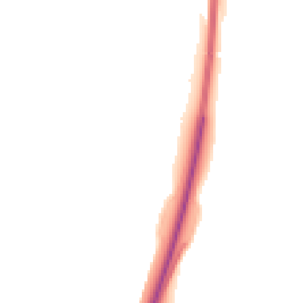 Night-time road noise heatmap for TF3 1YF