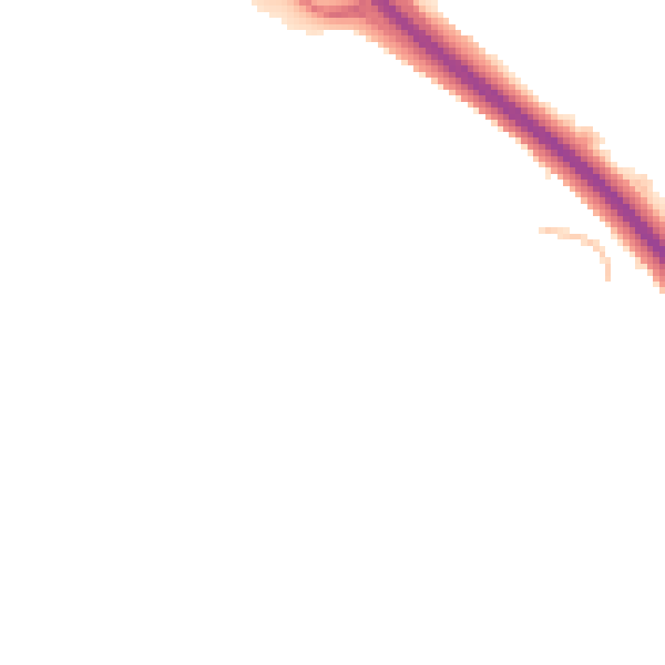 Night-time road noise heatmap for TF3 2BQ
