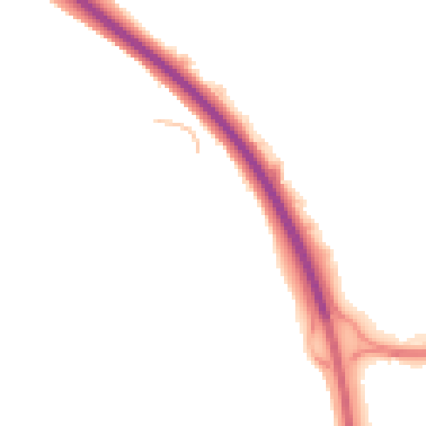 Night-time road noise heatmap for TF3 2DQ