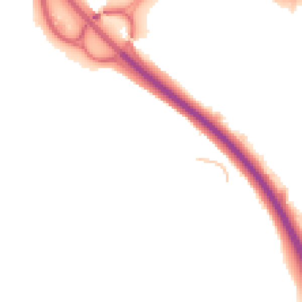 Night-time road noise heatmap for TF3 2DU