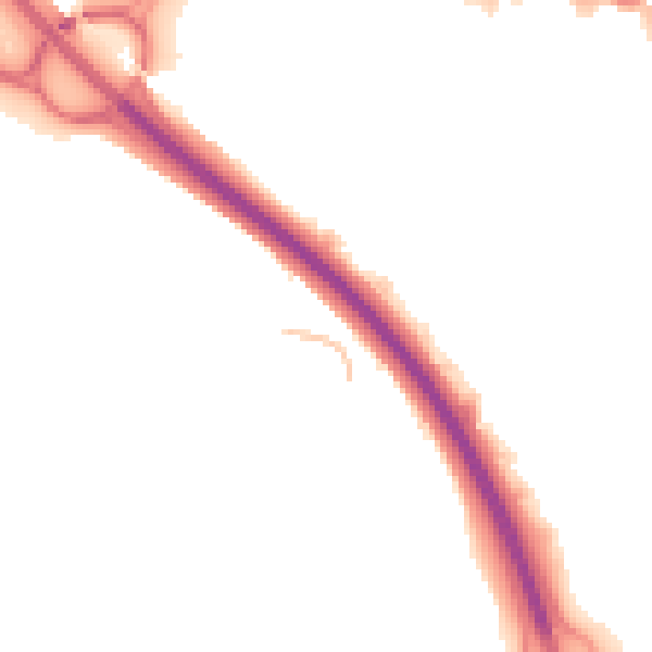 Night-time road noise heatmap for TF3 2EN