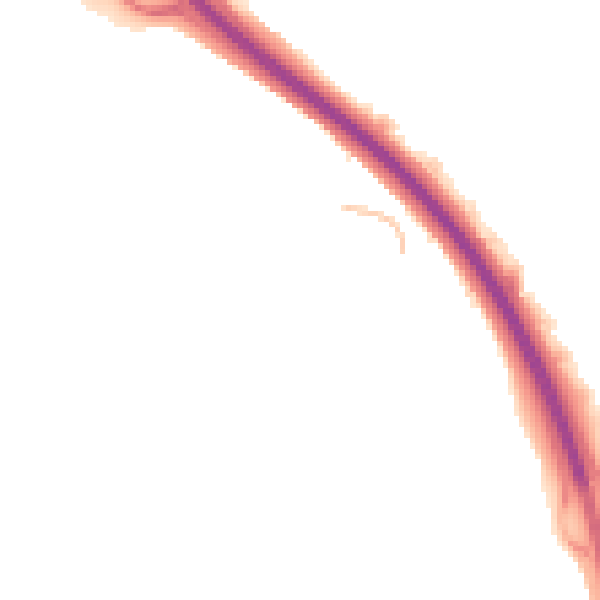 Night-time road noise heatmap for TF3 2EQ