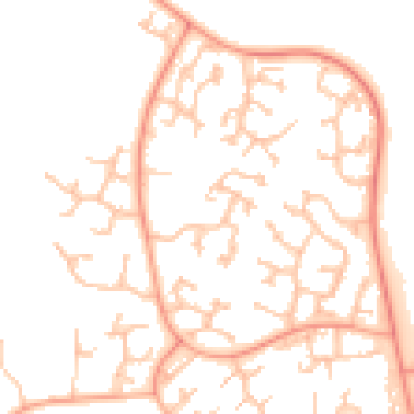 Daytime road noise heatmap for TF3 2LA