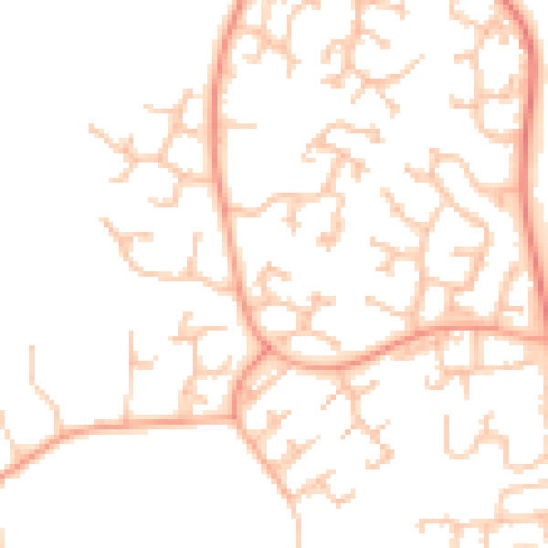Daytime road noise heatmap for TF3 2LJ