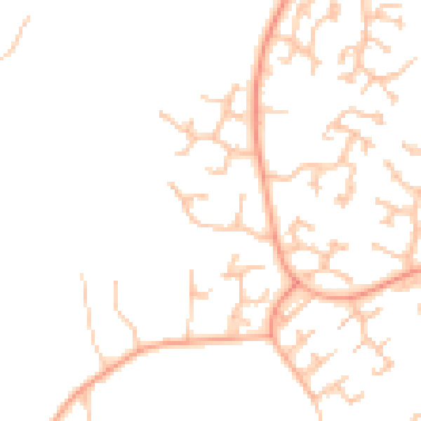 Daytime road noise heatmap for TF3 2LX
