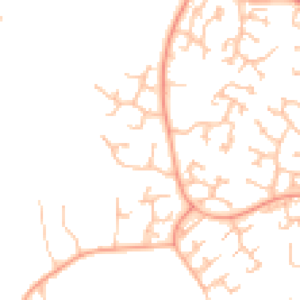 Daytime road noise heatmap for TF3 2LY