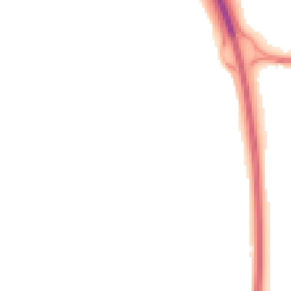 Night-time road noise heatmap for TF3 2NG