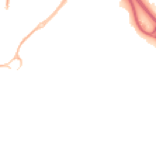 Night-time road noise heatmap for TF3 4BA