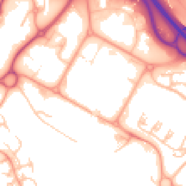 Daytime road noise heatmap for TF3 4BP