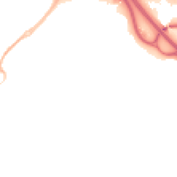Night-time road noise heatmap for TF3 4DG