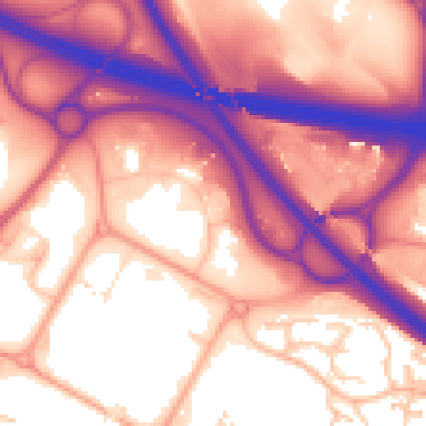 Daytime road noise heatmap for TF3 4DT
