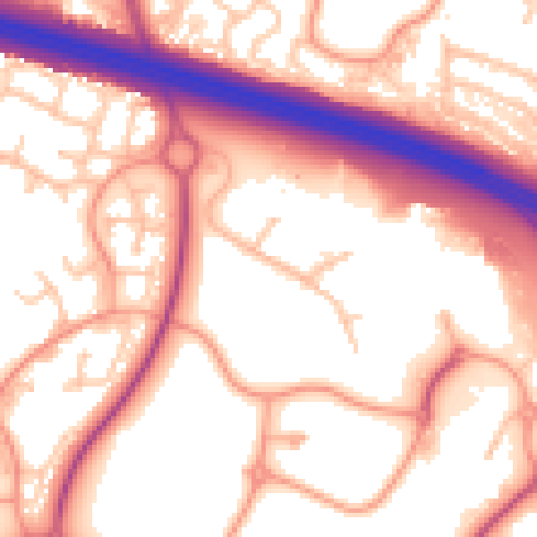 Daytime road noise heatmap for TF3 4TD