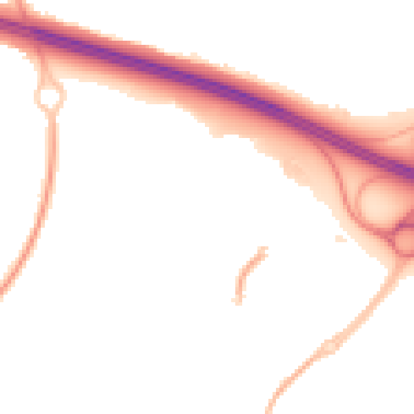Night-time road noise heatmap for TF3 4TF