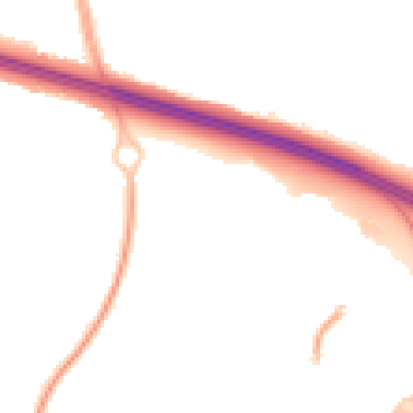 Night-time road noise heatmap for TF3 4TL