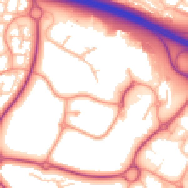 Daytime road noise heatmap for TF3 4TP