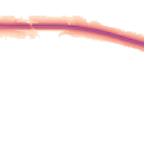 Night-time road noise heatmap for TF3 5AQ