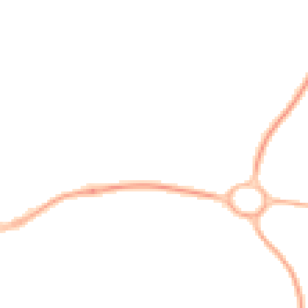 Night-time road noise heatmap for TF3 5AU