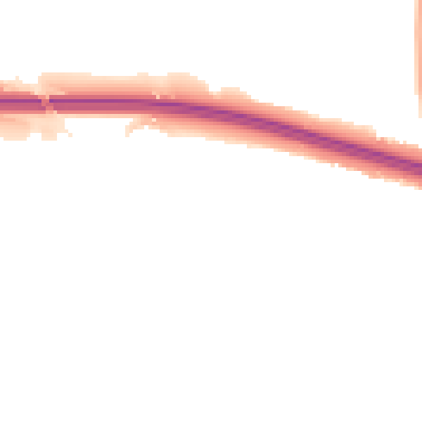 Night-time road noise heatmap for TF3 5AZ