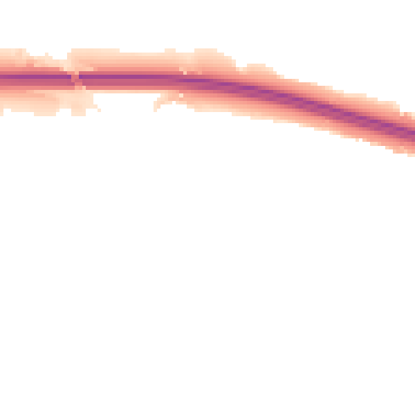 Night-time road noise heatmap for TF3 5BD