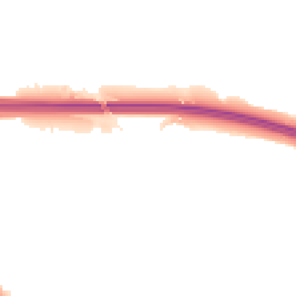 Night-time road noise heatmap for TF3 5BX