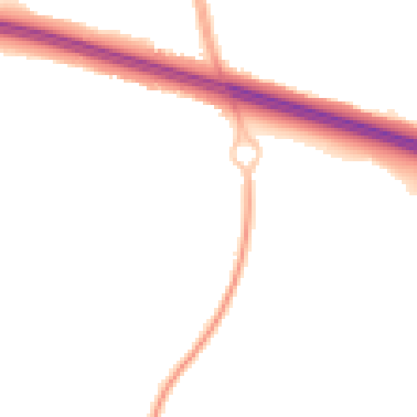 Night-time road noise heatmap for TF3 5DA