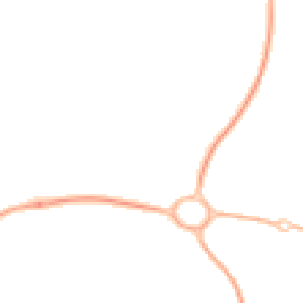 Night-time road noise heatmap for TF3 5DN