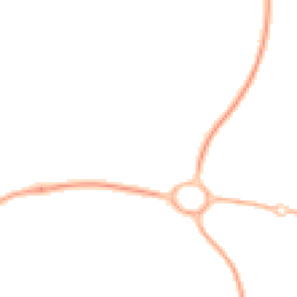 Night-time road noise heatmap for TF3 5DW