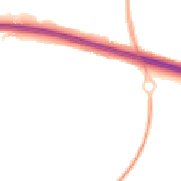 Night-time road noise heatmap for TF3 5ED
