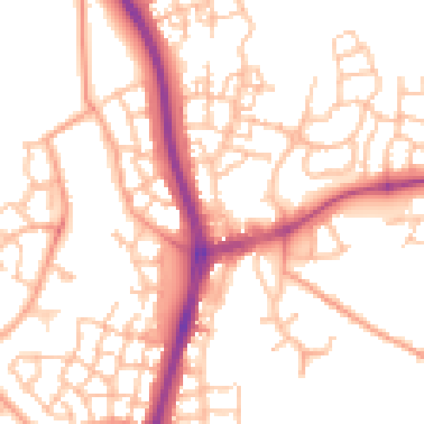 Daytime road noise heatmap for TF3 5FA