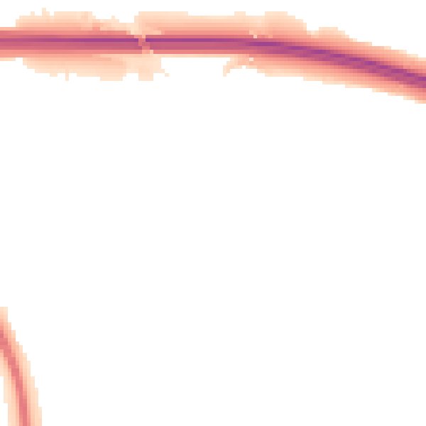 Night-time road noise heatmap for TF3 5HB