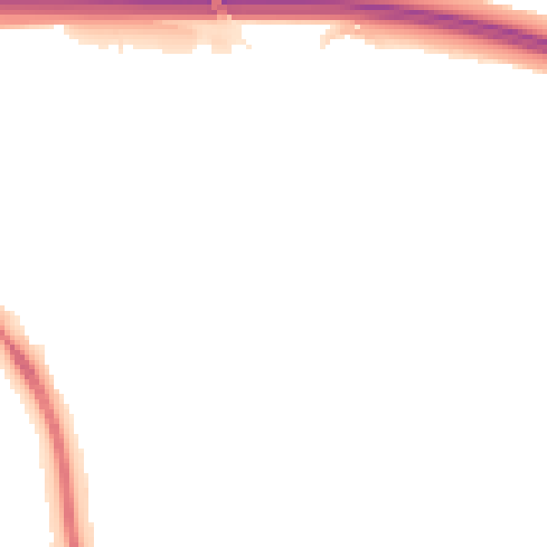 Night-time road noise heatmap for TF3 5HE