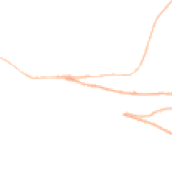Night-time road noise heatmap for TF8 7AB