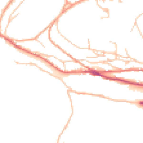 Daytime road noise heatmap for TF8 7AL
