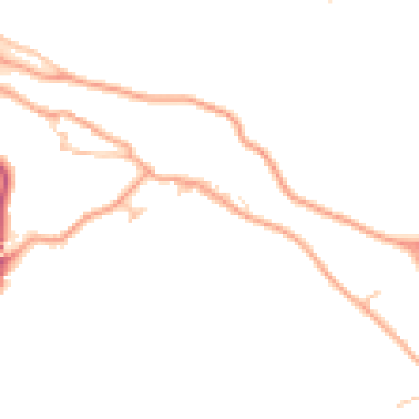 Daytime road noise heatmap for TF8 7AP