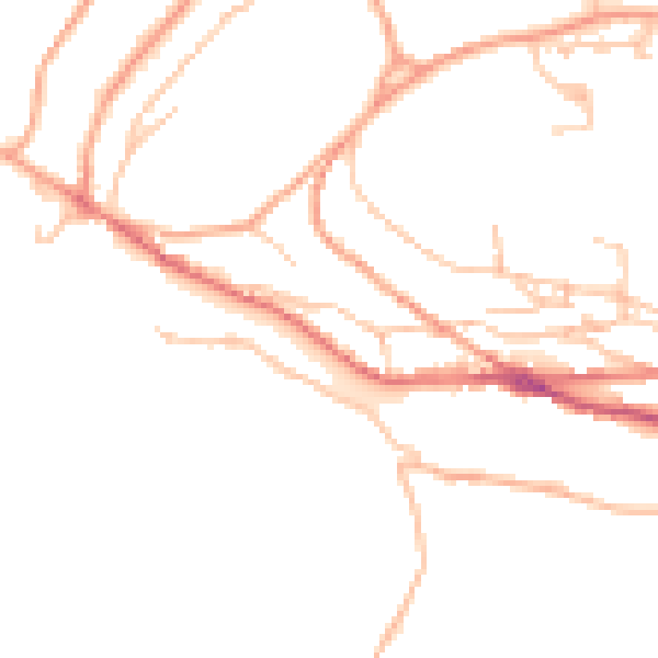 Daytime road noise heatmap for TF8 7AR