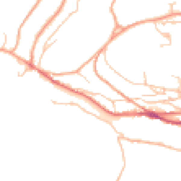 Daytime road noise heatmap for TF8 7AS