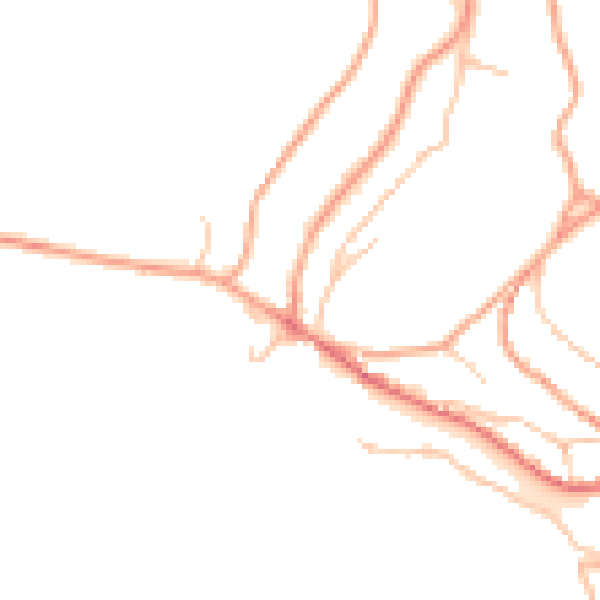 Daytime road noise heatmap for TF8 7AX