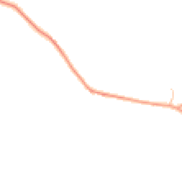 Daytime road noise heatmap for TF8 7BJ