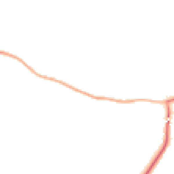 Night-time road noise heatmap for TF8 7BX
