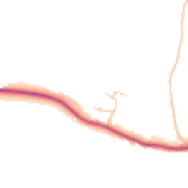 Daytime road noise heatmap for TF8 7DA