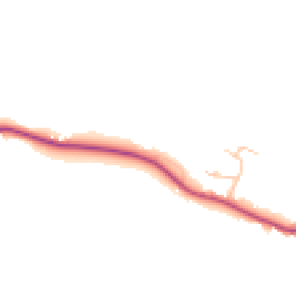 Daytime road noise heatmap for TF8 7DD