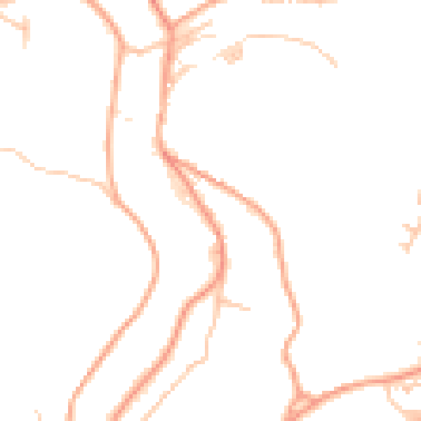 Daytime road noise heatmap for TF8 7DU